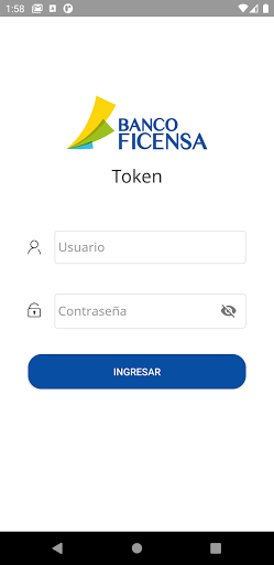 Android application Ficensa Token screenshort