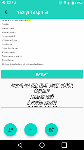 Ocr-Görüntüyü yazıya çevirme Screen 2