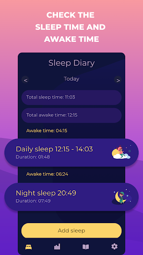 Baby sleep diary - tracker Screen 2