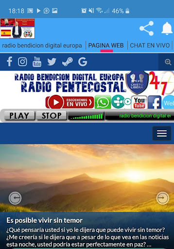 radio bendicion digital europa Screen 2