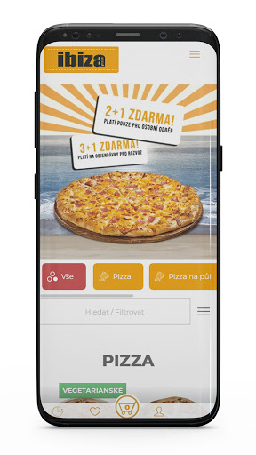 Android application Pizza Ibiza screenshort
