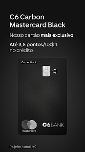 C6 Bank: Cartão, Conta e Mais! Screenshot