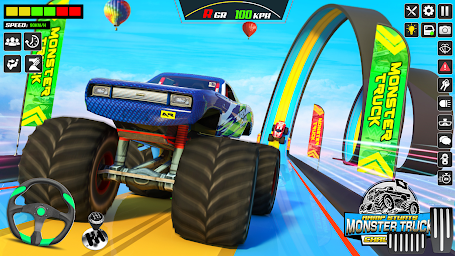 Monster Truck Stunts Car Games