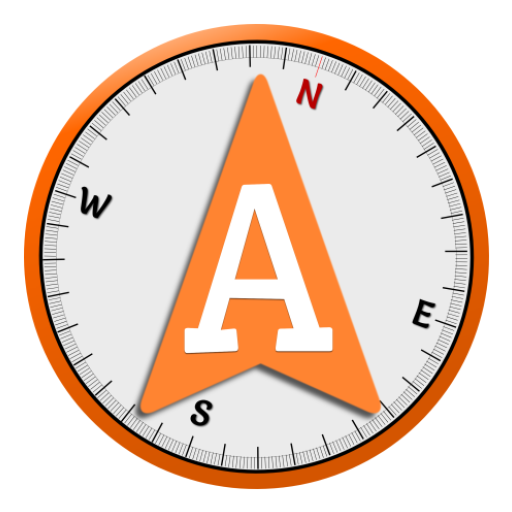 Arrow. Offline GPS navigation logo