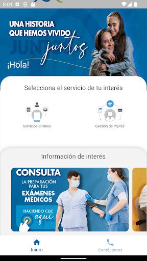 Android application HPTUMovil screenshort