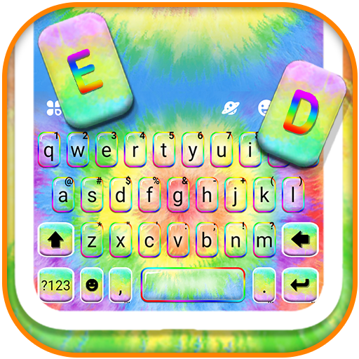 Hippy Tie Dye Keyboard Theme logo