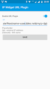 IP Widget URL Plugin Screenshot