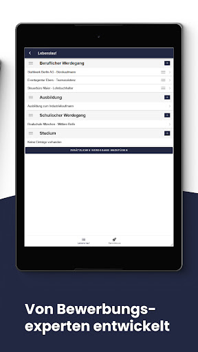 Bewerbungsapp (Lebenslauf App) screenshot 18