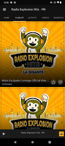 Android application Radio Explosion Hits screenshort
