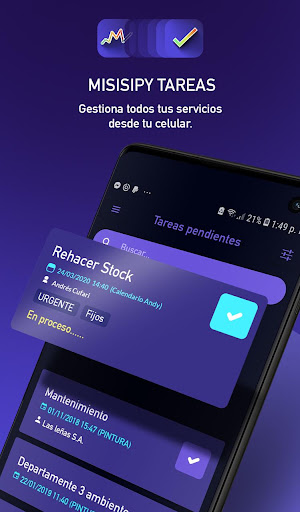 Android application Misisipy Tareas screenshort