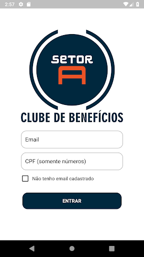 Android application Setor A Clube de Benefícios screenshort