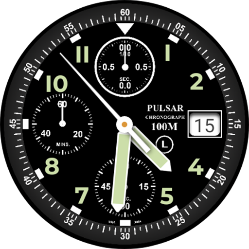 Chronograph V657 watch face Download on Windows
