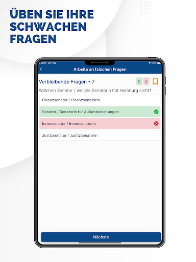 Screenshot of Einbürgerungstest - 2024