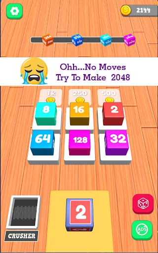 Merge Cubes2048:3D Merge game Screen 2