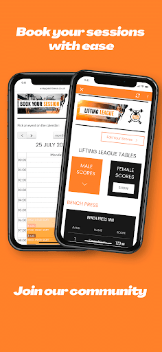 Android application Reggies Fitness screenshort