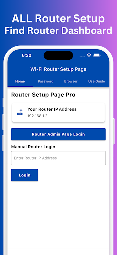 Android application Router Setup Page Pro screenshort