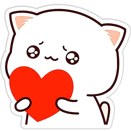 Mochi Peach Cat Stickers logo