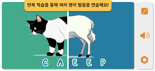Android application 반반동물사전: 동물 카드 넘기기 screenshort