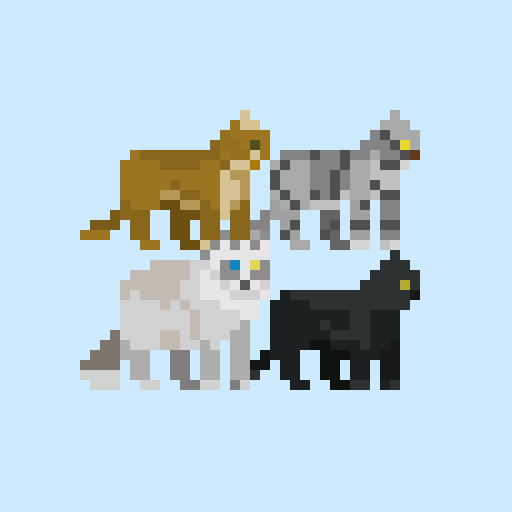 Flying Cat 2D to 3D logo