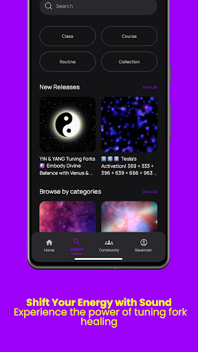 Screenshot of Thinkroot Energy Tuning Forks