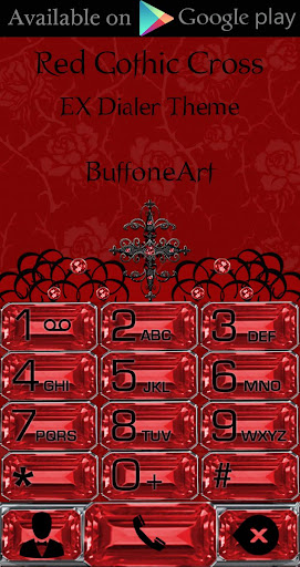 Red Gothic Cross theme Screen 3