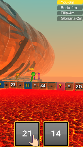 Android application Math Race screenshort