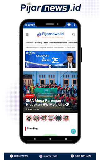 Android application Pijarnews.id screenshort