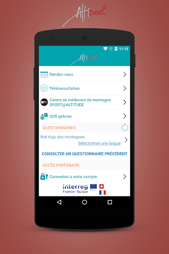 Android application Altidoc screenshort