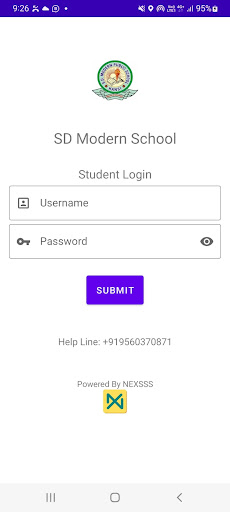 Android application SD Modern School Hansi screenshort