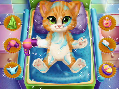 Fluffy Kitty Cat Day Care Games For Girls‏ 11.0 APK + Mod (Unlimited money) إلى عن على ذكري المظهر