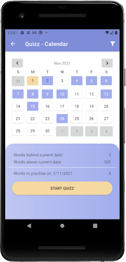 Lang App: Learn new words Screen 2