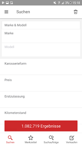 Android application gebrauchtwagen.at screenshort
