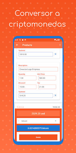 Invoice Maker-Crypto Converter Screenshot 4 - AppWisp.com
