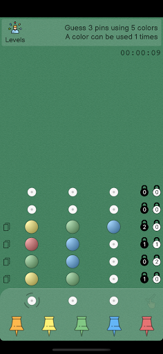 Code Breaker: 9colors 8pins Screen 2