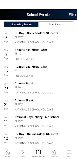 Taipei American School Screen 3