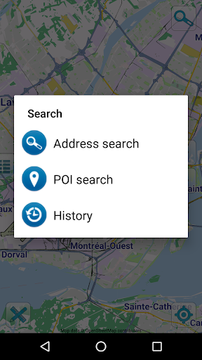 Map of Montreal offline Screen 2