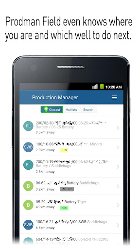 Android application Prodman Field screenshort