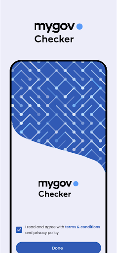Android application myGov Checker screenshort