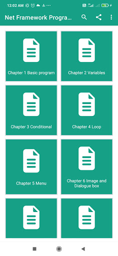 Android application .Net Framework Programming screenshort