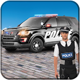 Police Car Driving City Crime icon