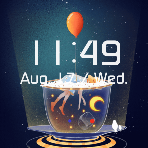 Balloon Girl Gif Watch Face Download on Windows