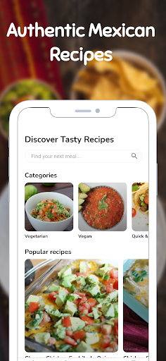 Android application Authentic Mexican Recipes screenshort