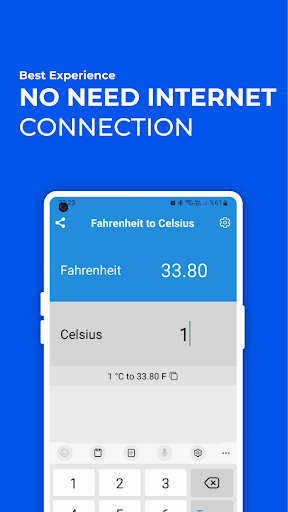 Fahrenheit to Celsius Convert Screen 2