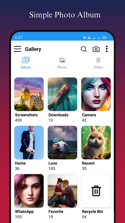 Gallery: pic gallery album pro - 1.0 - (Android)