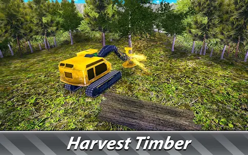 Logging Harvester Truck
