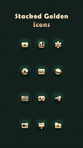 Stacked Golden - Green Icons