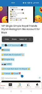 Stylish Social Media Bio Boys