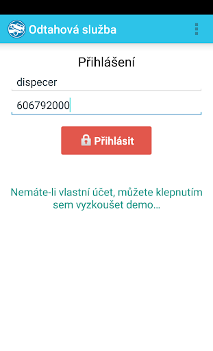 Android application Odtahovka screenshort