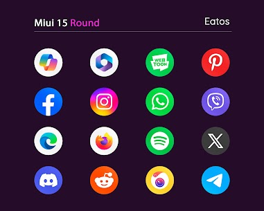 Mi13 Round Icon Pack APK (Исправленный/Полный) 4