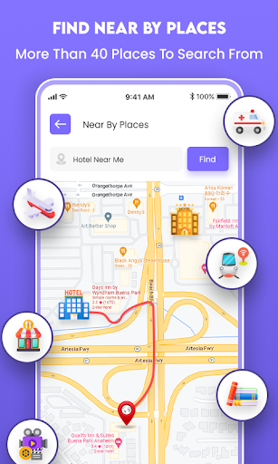 GPS Maps & Live Traffic Screen 3